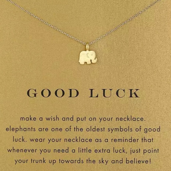 GOLD GOOD LUCK ♡ GIFT Necklace - Picture 2 of 5